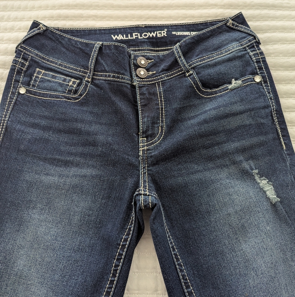 Wallflower Bling Bootcut Blue Jeans